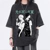 Anime The Summer Hikaru Died Vintage Wasehd T-shirt Men Women Clothing Cartoon Manga T Shirts Unisex Casual Oversized Streetwear