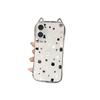 Applicable to Apple 11PROMAX mobile phone case, black and white star love cat head iPhone11 three-dimensional cat ear case 11