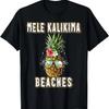 Hawaiian Pineapple Christmas Mele Kalikimaka Beaches Xmas T-Shirt