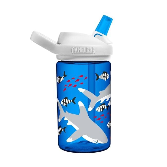 Camelbak Eddy Plus Kids Tritan 400ml Nakayoshi Shark Water Dishwasher For Kids Bottle, Lightweight, Compact, Safe,
