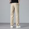 Spring and Summer New Men's Blended Lyocell Linen Modal Cool High Light Luxury Casual Pants Straight Trousers