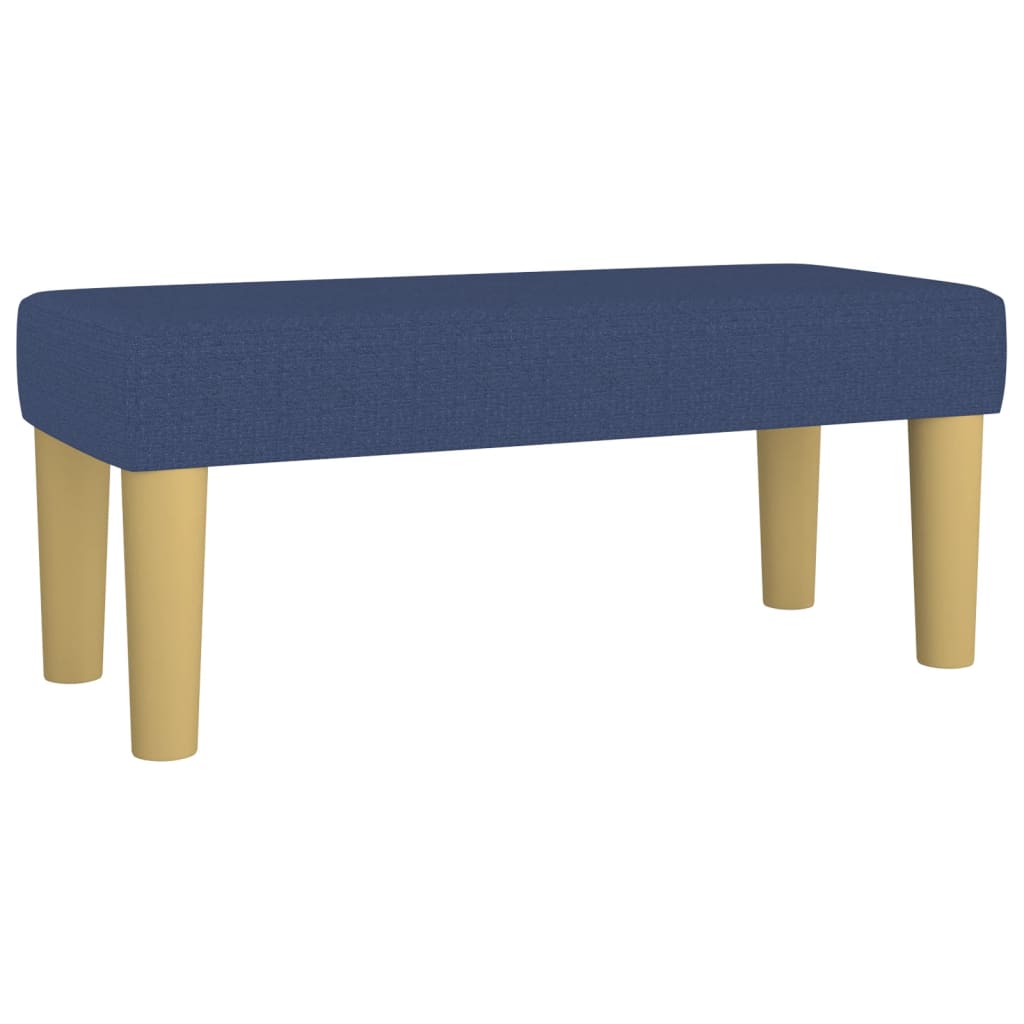 Vidaxl Continental Bed With Mattress, Blue, Fabric, 90X200 Cm
