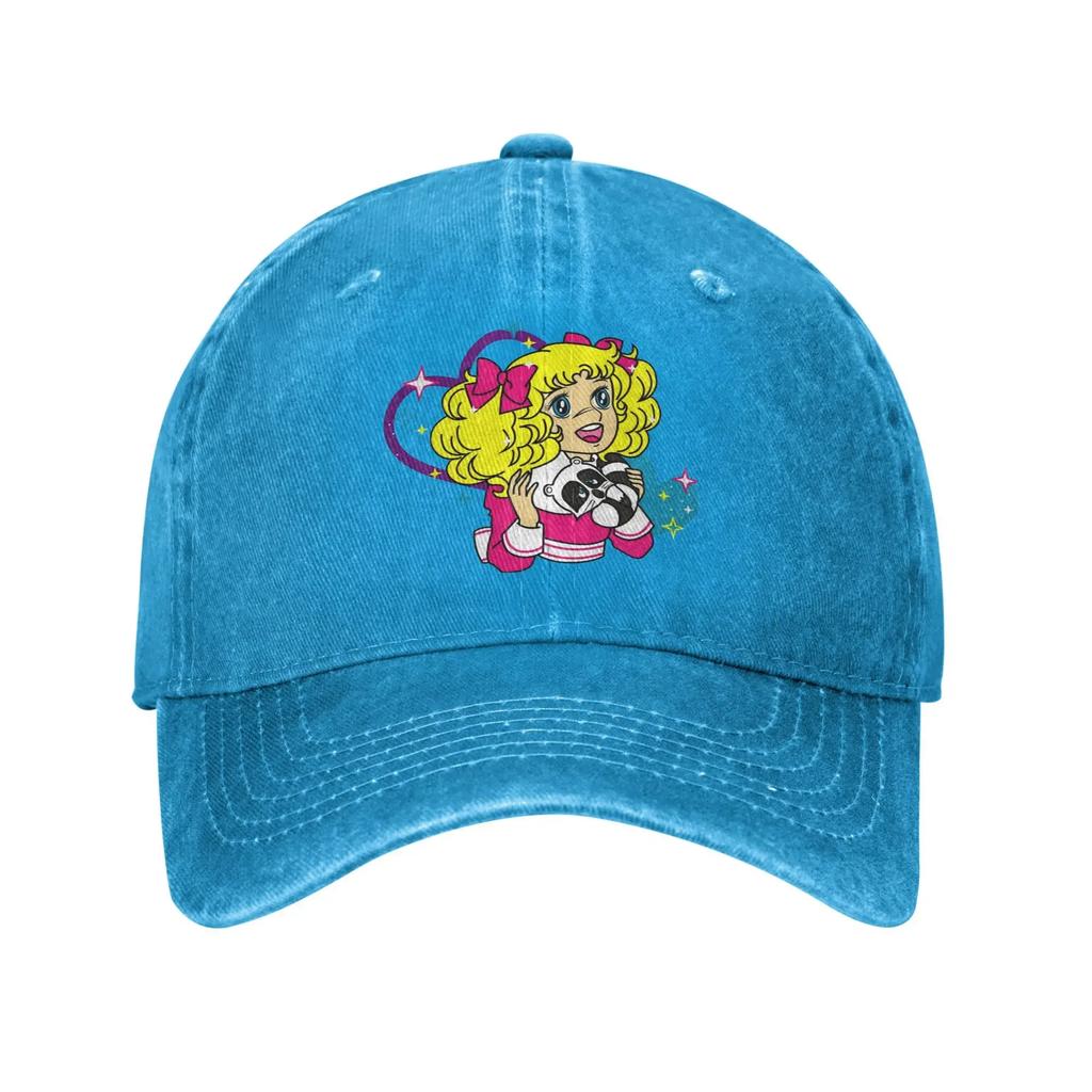 Candy Candy Cartoon Sakura & Kero Casual Baseball Cap For Couple Women Summer Running Trucker Hat Classic Sun Visor Snapback Cap