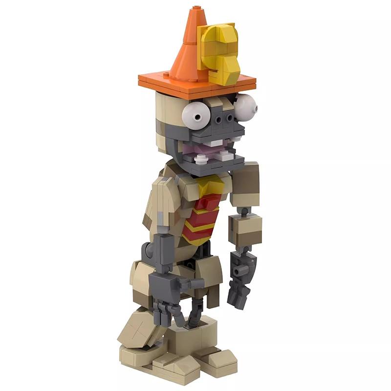 Bricklink MOC Ideen PVZ Spiel Pflanzen und Zombies Kampf Actionfiguren Sets Erbsenschützen Bausteine Kinderspielzeug Halloween Geschenk