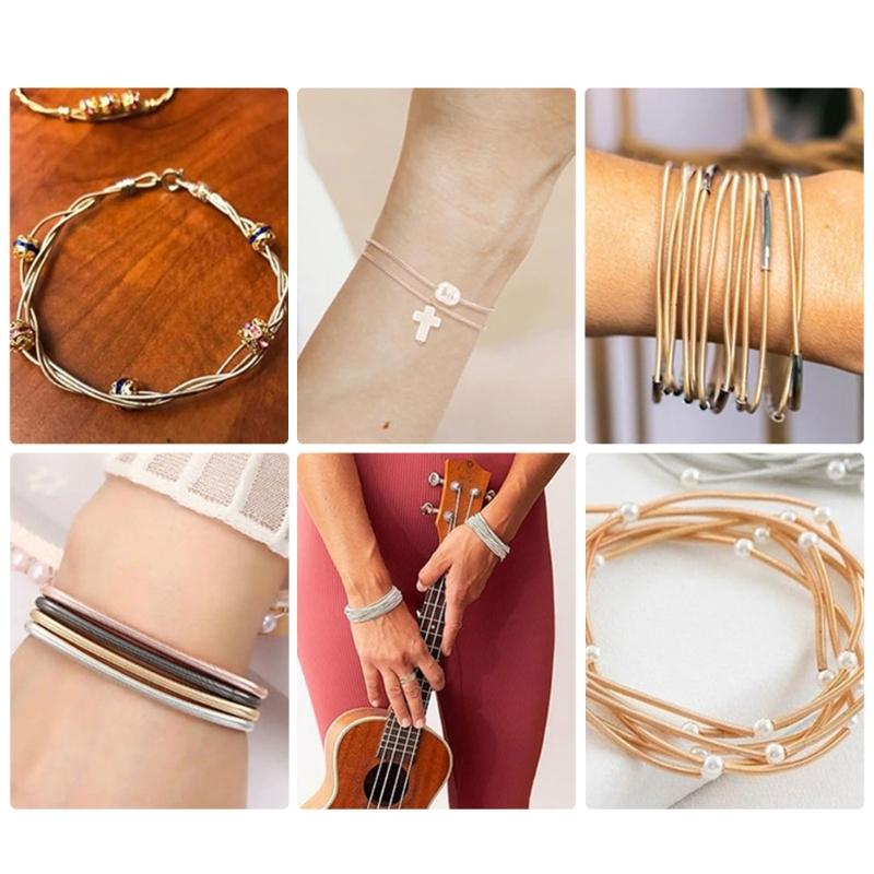 Memory Wire Circles Steel Wire Necklaces Bracelet Making Set Jewelry Components