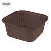 50Pcs Muffin Cup Easy To Release Disposable Non-stick High-temperature Resistant Roll-rim Design Baking Paper Thickened