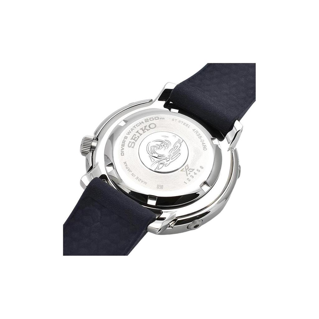 SEIKO Prospe Collection Mechanical Movement Silicone Strap Watch Men's Watches Black Dial SRPF81K1 SRPF81K1