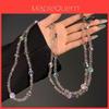 Elegant Crystal Star Phone Strap With Pvc Chain For Women And Men