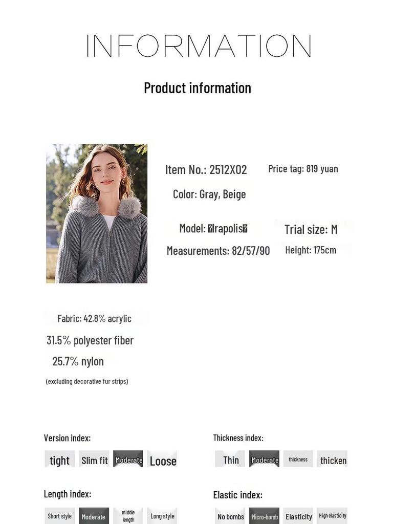 Betu Women's Hooded Knitted Cardigan