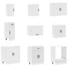 14 Piece Kitchen Cabinet Set Porto White Particleboard