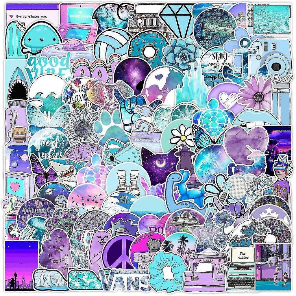 Sticker Girls,100 Pieces Purple VSCO Tumblr Aesthetic Stickers Waterproof