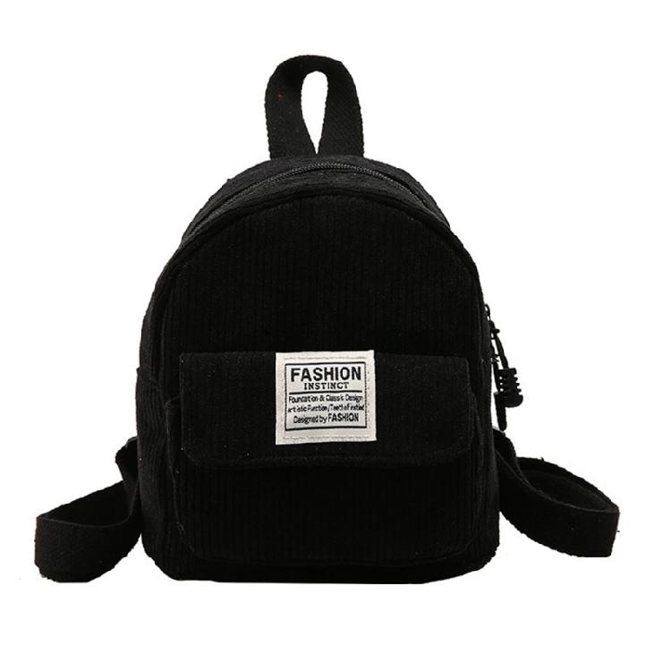 Damen Corduroy Rucksack Schüler Schultasche Reise Rucksack Mini Rucksack