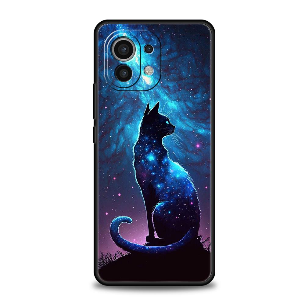 Custodia per Telefono Gatto Van Gogh Cielo Stellato Per Xiaomi 15 14 13 12 Lite 14T 13T 12T Pro Poco X7 X6 X5 X4 X3 NFC F7 Ultra F6 Pro Cover