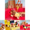 Original Plush Sausage Dog Hamburger Keychain With Soft Cartoon Style Design