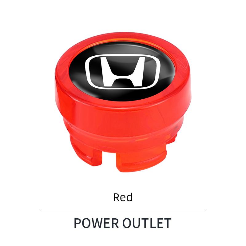 Car Cigarette Lighter Cover DustProof Decoration Cap For Honda Civci FIT CRV Accord Jazz HRV Dio Stepwgn Prelude Insight Odyssey