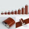 Wood Grain Self-Adhesive Veneer: 10m Decorative Strip for Covering Blemishes and Holes on Floors, Doors, and Furniture.