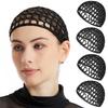 Wig Cap Hair Net Sleep Bonnet Essential Hair Net Elastic Band Wrap Grip Crochet Braid Satin Cosplay Head Making Fi, 3Pcs