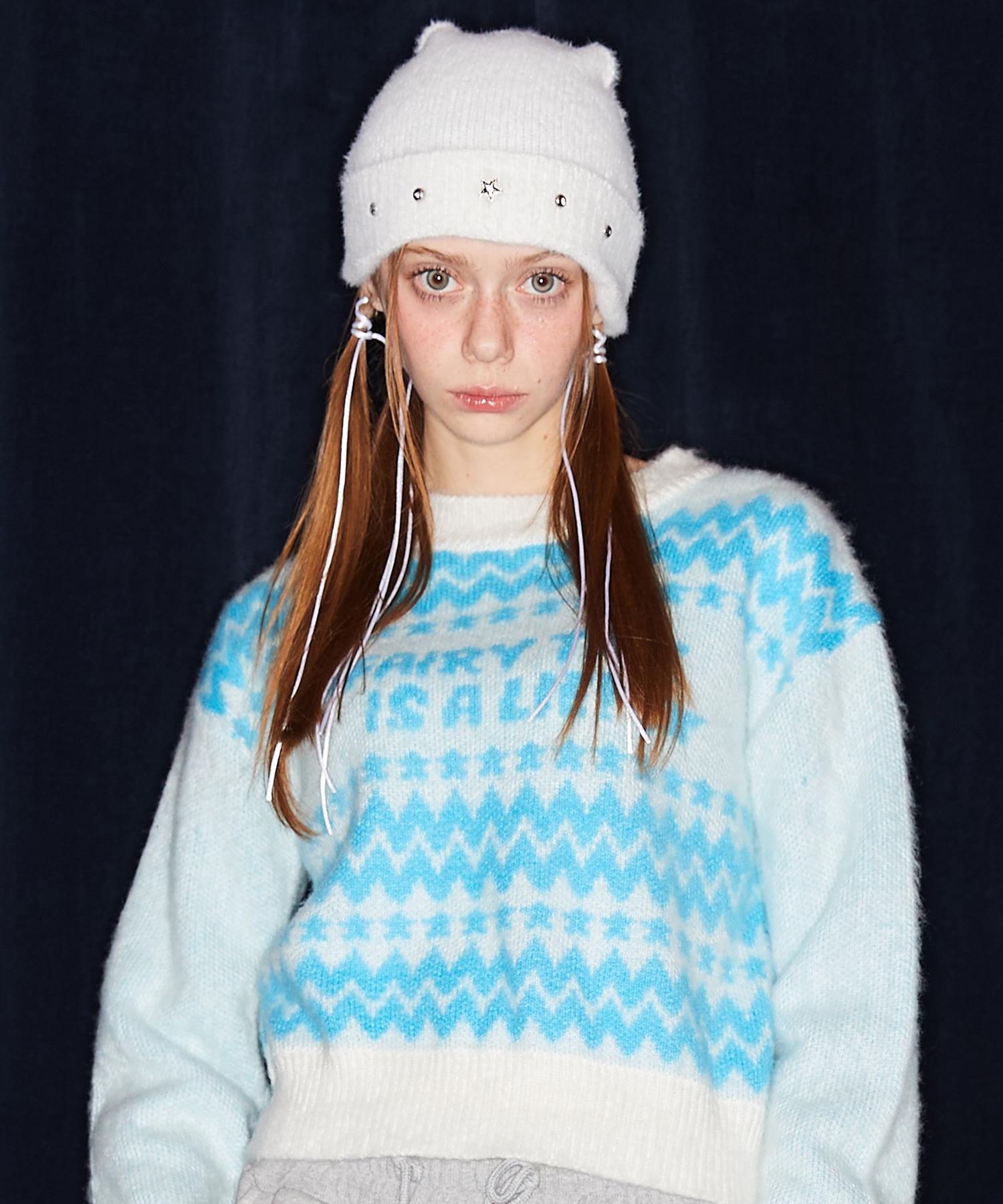 Love Is True Nm Lettering Knit(White) Free/Free