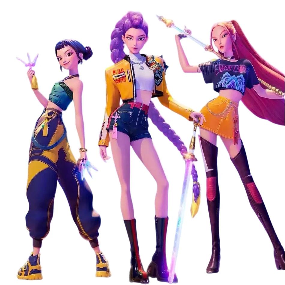 Devil Hunter Digital K-pop Devil Hunter Digital Decorations Huntrix Digital Toys Derpys Tiger Rumi Mira Zoey Sussy