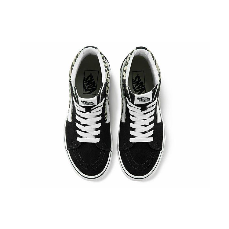 Vans Sk8 Animal Print High Top Skate Shoes Unisex Sneakers Black Brown VN0A32QG9XB