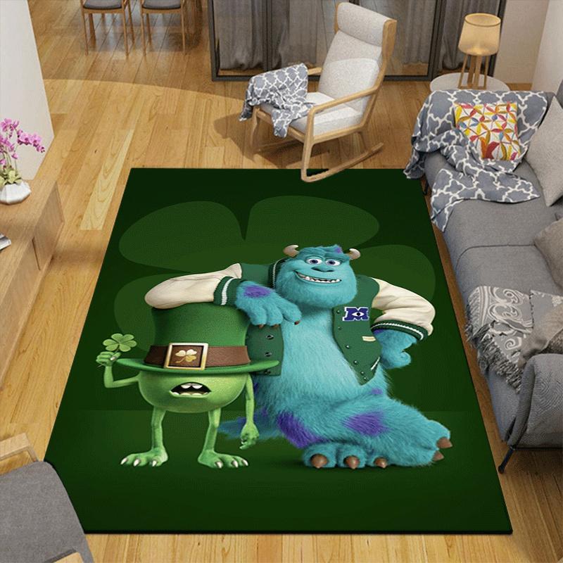 1pc Monsters, Inc Pattern Area Rug Soft Flannel Floor Mat for Living Room,Office,Bedroom and Carpet