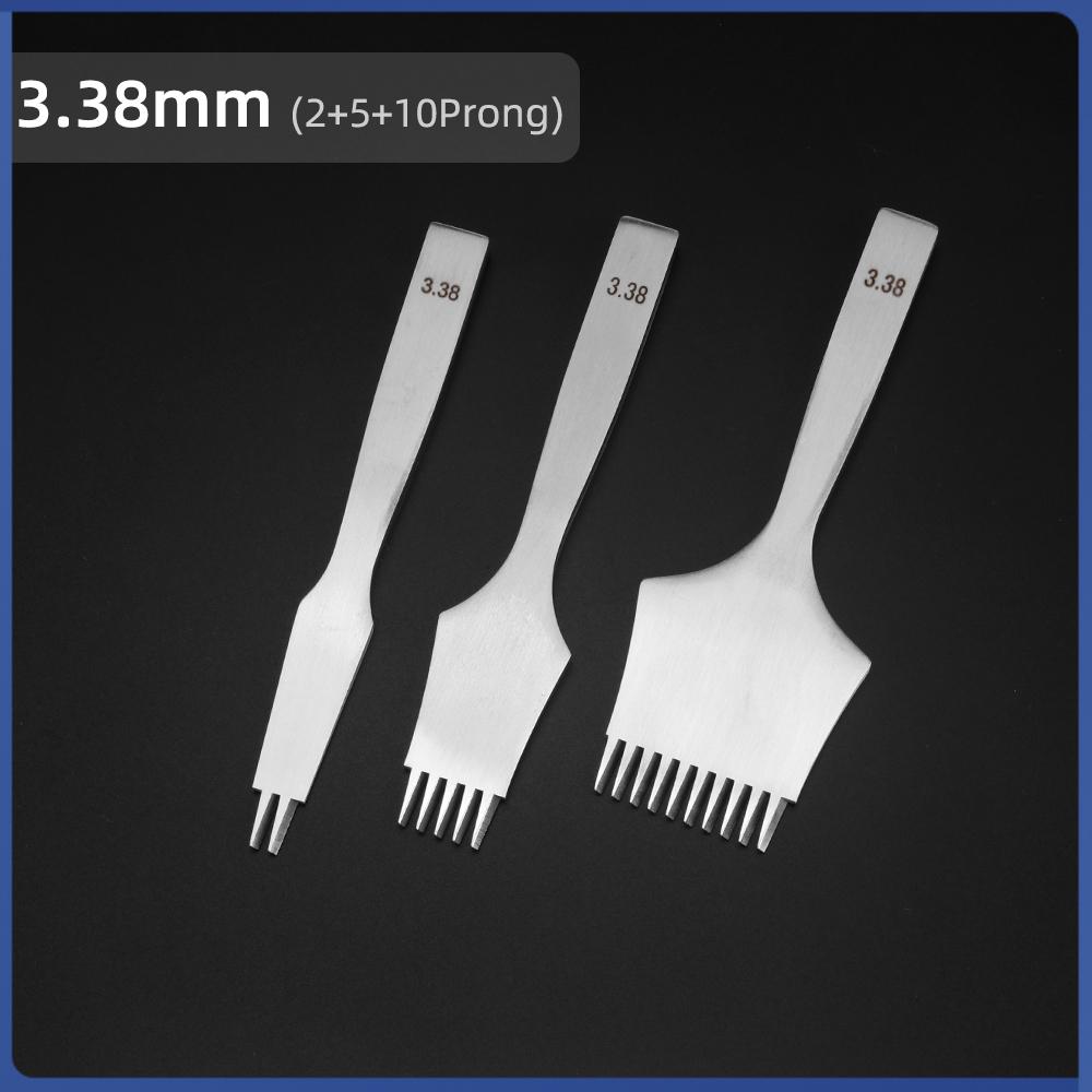 QJH DIY Lederstanzwerkzeug Set, Lederbohrer Meißel, Langlebige Leder Lochschneidewerkzeuge, Professioneller Stahlmeißel