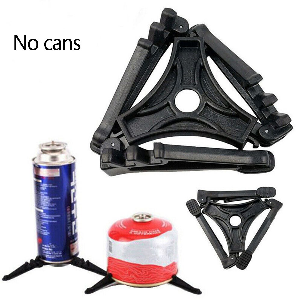 Anti Dumping Outdoor Foldable Can Tank Tripod Bottle Shelf Gas Canister Stand Stove Base Holder