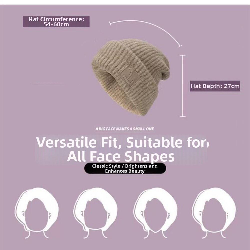 Solid Cute Knitted Beanies Multi Colors Female Beanie Caps High Quality Ladies Casual Cap  Outdoor