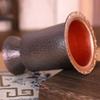 Vintage Pure Copper Coffee Mug,Thickened Hammer Texture 270ml Breakfast Beer Cup,Handcrafted Tea Tumbler Drinkware Tableware