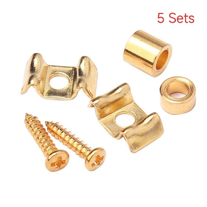1/5 Ensembles Bloque-cordes Stabilisateur de Cordes Forme Papillon Colonne Circulaire Pour Guitare Électrique St/Sq/Tl Boucle de Cordes Accessoire