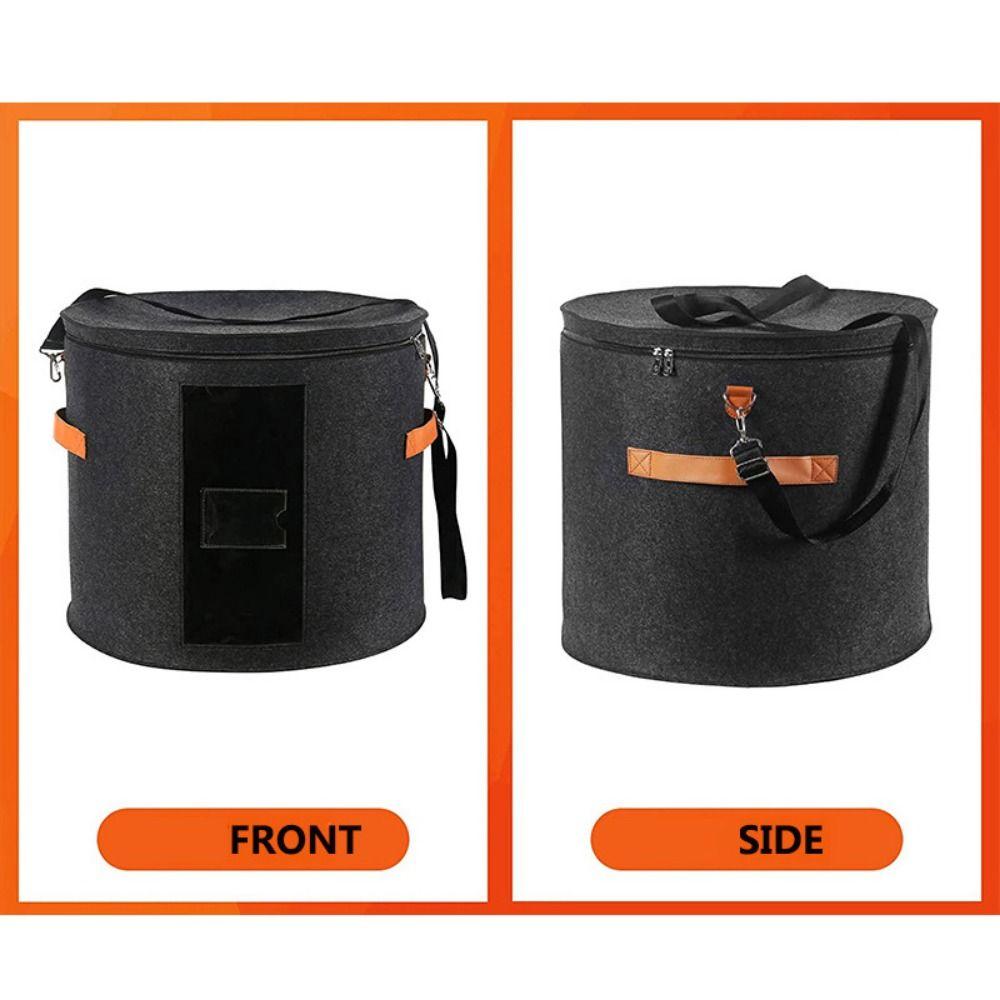 Window Hat Storage Box Dustproof Cowboy Hat Container Round Cap Organizer Bag  Outdoor