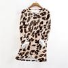 Women's Fashionable Printed Round Neck Long Sleeved Plush Warm Pullover Top