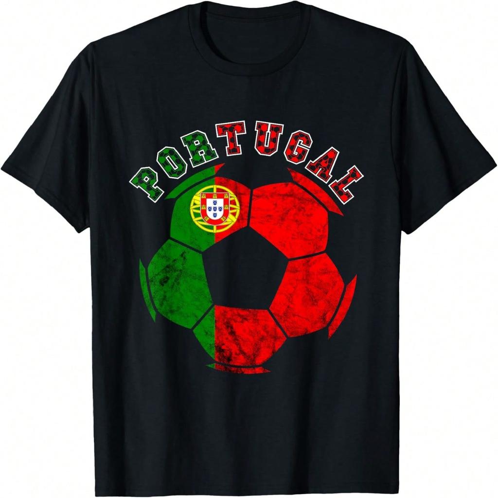 Futebol Portuguese Soccer Player Portugal Portuugese Flag T-Shirt