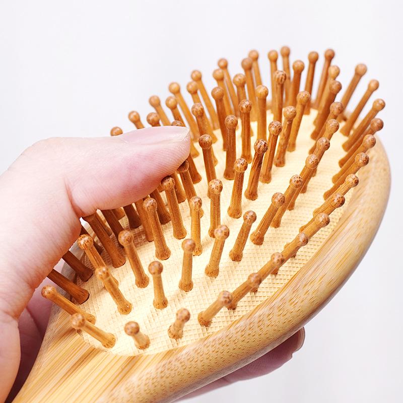 Cost-Effective Bamboo Air Cushion Massage Comb - Smooth, Anti-Static Hair Styling