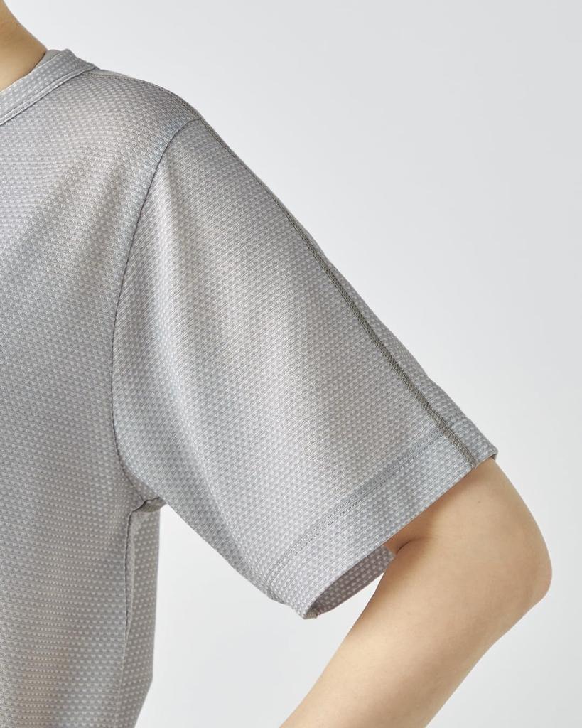 [super.natural] [sn] Supernatural JP135 Mesh Active Sleeve T-Shirt Merino Wool Short Sleeve Running Training Hiking Yoga (Unisex) Pearl Grey M