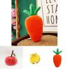Cuddly Plush Fruits Vegetables Keychain Pendant Dolls Banana Orange Peach Eggplant Carrot