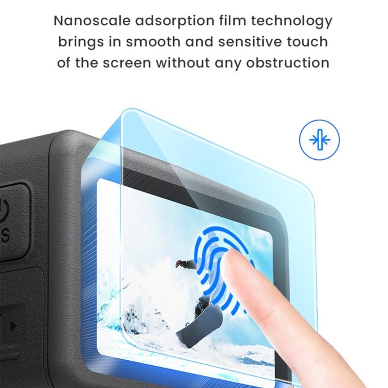 Anti Scratch 9H Hardness Screen Guard For Action 6 Camera 0.33mm Glass Film Fingerprints Resistance