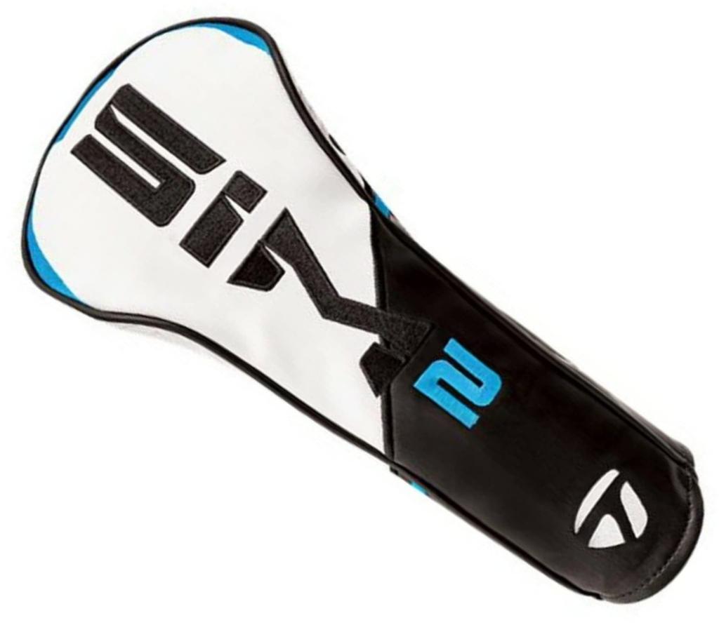TaylorMade 2021 Golf Sim2 Driver Headcover in Black/White/Blue/Lime Neon