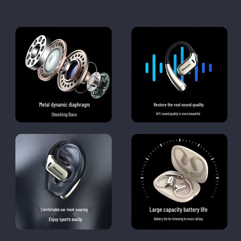 Newman S1 Pro Open-Ear Wireless Bluetooth Earbuds