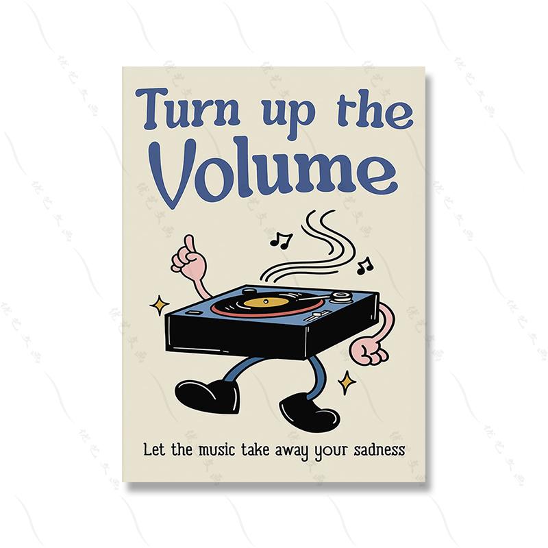 

Модные ретро цитаты принты мультфильм милые животные настенное искусство самолюбивый клуб плакат эстетика детская спальня домашний холст картина декор 21x30cm No Framed