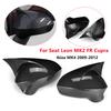 For Seat Leon MK2 2009-2012 Ibiza MK4 2008-2017 Car Rearview Door Side Mirror Cover Wing Cap Exterior Housing Shell Trim ABS