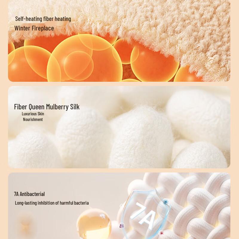 MankeJiao Women's Cashmere Silk Blend Thermal Underwear Set