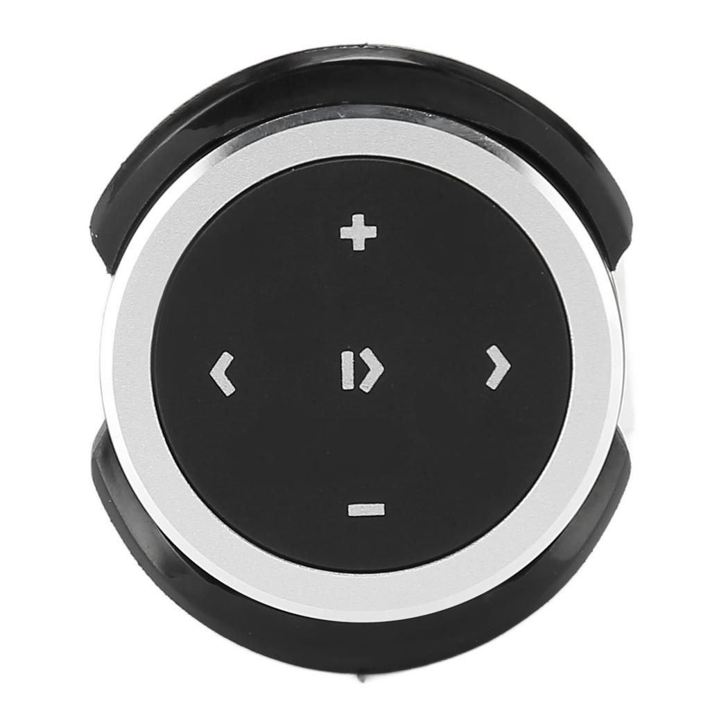 Bluetooth Media Button Smart Silver Button Bluetooth Remote Control Kit with Bracket for Mobile Phones Tablets