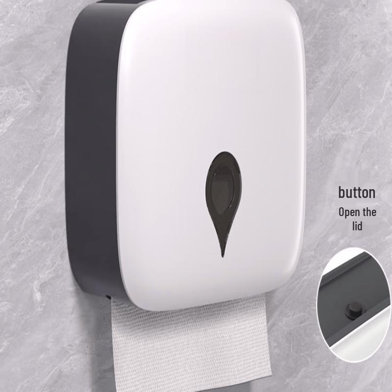 Beiyou Wall-Mounted Drill-Free Bathroom Tissue Box Holder