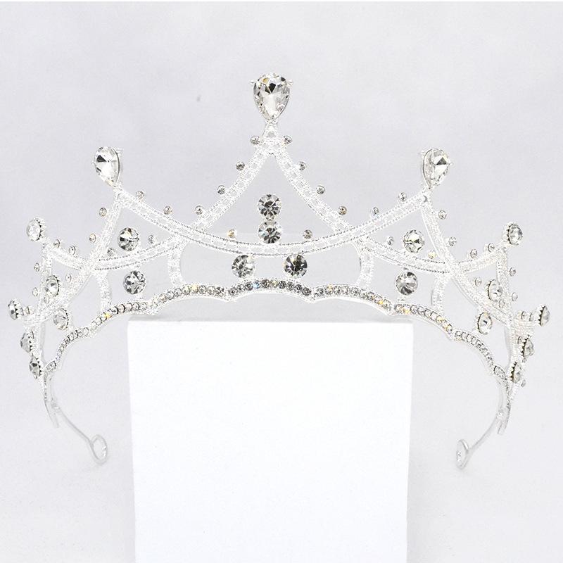 Koreańska korona panny młodej, ozdoba na głowę na ślub, kolacja urodzinowa, kryształowe akcesoria do włosów, opaska na głowę, akcesoria do studia fotograficznego, korona