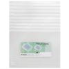 Deli A4 Transparent Frosted Waterproof Zipper File Bag for Documents
