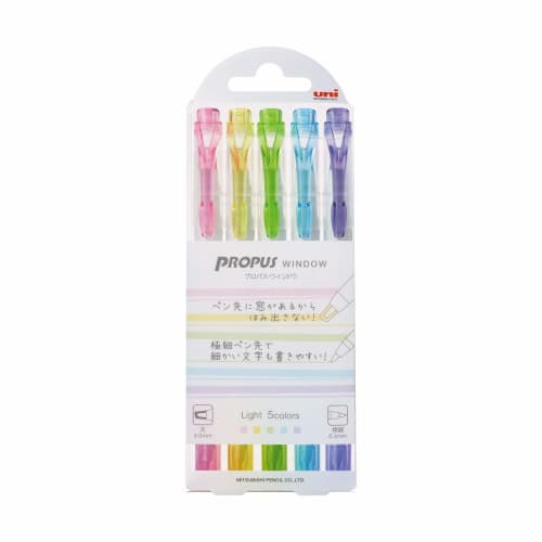 

Mitsubishi Pencil Color Marker Propass Window Light 5 Colors PUS103T5C2