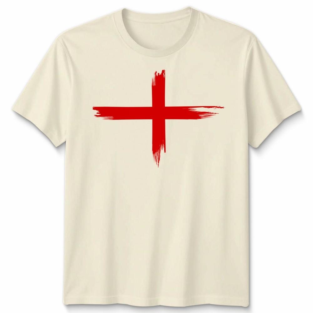 England St George Faded Flag Unisex Tshirt Top