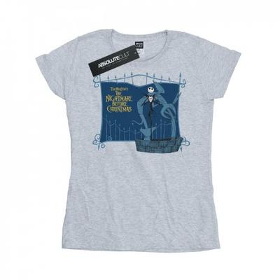 Damen/Damen Nightmare Before Christmas Jack And The Well Baumwoll-T-Shirt