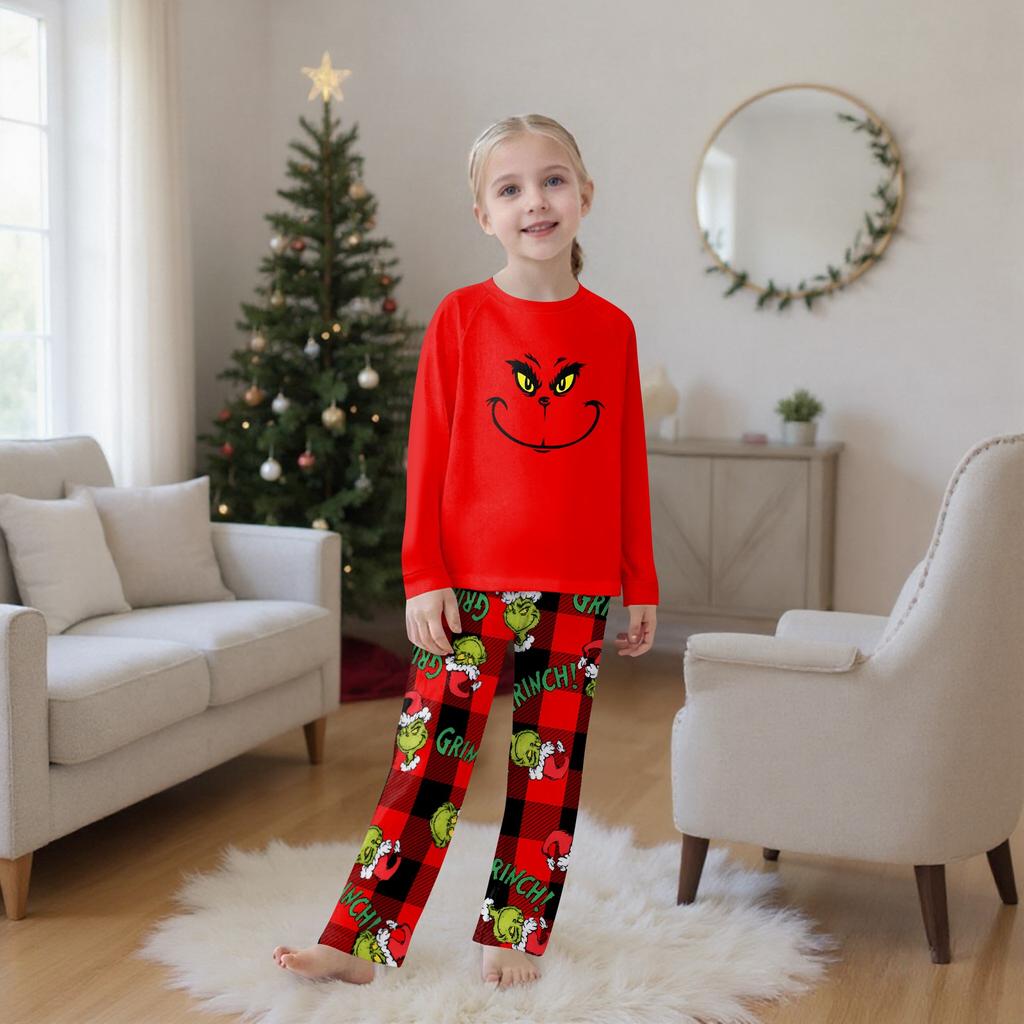 Passende Familiensets mit Weihnachtsmotiven, Langarmshirts und Hosen